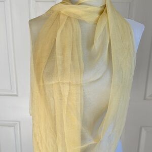 Elegant Gold Silk Scarf